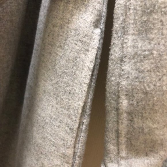 Zara Woman light gray double faced wrap coat - Picture 2 of 4
